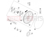 KTM FREERIDE  350 (F8203N4) [EU] 2014 FRONT WHEEL