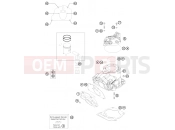 KTM 150 SX (F6101N1) [EU] 2014 CYLINDER, CYLINDER HEAD