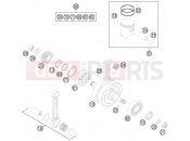 KTM 150 SX (F6101N1) [EU] 2014 CRANKSHAFT, PISTON
