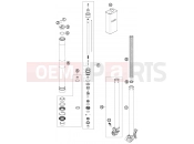 KTM 65 SX (F6001M6) [EU] 2013 FRONT FORK DISASSEMBLED