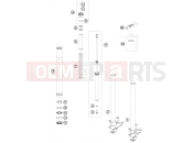 KTM 1190 RC8 WHITE (9975J7) [US] FRONT FORK DISASSEMBLED