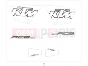 KTM 1190 RC8 WHITE (9975J7) [US] DECAL