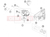 KTM 1190 RC8 WHITE (9975J7) [US] REAR BRAKE CALIPER