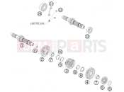 KTM 400 EXC (8303J6) [EU] 2010 TRANSMISSION I - MAIN SHAFT