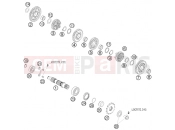 KTM 400 EXC (8303J6) [EU] 2010 TRANSMISSION II - COUNTERSHAFT