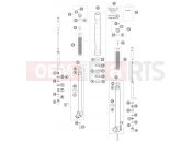 KTM 65 SX (6001J6) [EU] 2010 FRONT FORK DISASSEMBLED