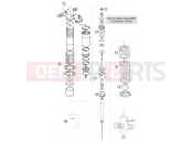 KTM 525 XC ATV (8501IQ) [EU] 2009 SHOCK ABSORBER DISASSEMBLED