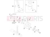 KTM 300 EXC SIX-DAYS (7403I2) [EU] 2009 CRANKSHAFT, PISTON
