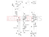 KTM 150 SX (6175I0) [US] 2009 SHOCK ABSORBER DISASSEMBLED