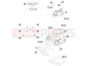 KTM 150 SX (6175I0) [US] 2009 CYLINDER, CYLINDER HEAD