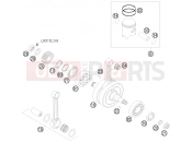 KTM 150 SX (6175I0) [US] 2009 CRANKSHAFT, PISTON