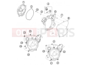 KTM 65 SX (6001I6) [EU] 2009 CLUTCH COVER