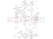 KTM 250 SX (6301H0) [EU] 2008 FRONT FORK DISASSEMBLED