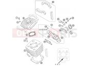 KTM 50 MINI ADVENTURE (6001H5) [EU] 2008 CYLINDER, CYLINDER HEAD