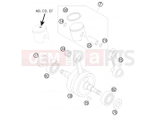 KTM 50 MINI ADVENTURE (6001H5) [EU] 2008 CRANKSHAFT, PISTON