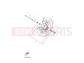 YAMAHA XN125 TEO'S (5MF5) 2002 FRONT WHEEL