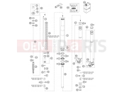 KTM 300 EXC-E (7403G1) [EU] 2007 FRONT FORK DISASSEMBLED