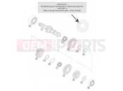 KTM 300 EXC-E (7403G1) [EU] 2007 TRANSMISSION I - MAIN SHAFT