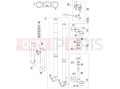 KTM 450 EXC RACING  SIX-DAYS (8403G2) [EU] 2007 FRONT FORK, TRIPLE CLAMP
