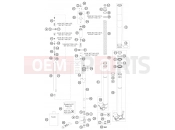 KTM 250 SX (6301G0) [EU] 2007 FRONT FORK DISASSEMBLED
