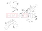 KTM 85 SX         17/14 (6001G8) [EU] 2007 MASK, FENDERS