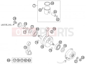 KTM 85 SX         17/14 (6001G8) [EU] 2007 CRANKSHAFT, PISTON