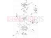 KTM FREERIDE  350 (F8203P4) [EU] 2016 CYLINDER HEAD