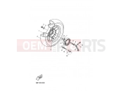 YAMAHA XN150 TEO'S 150 (5PR3) 2002 REAR WHEEL