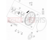 KTM FREERIDE 250 R (F7303Q4) [EU] 2017 FRONT WHEEL