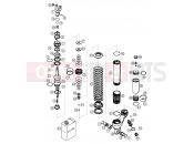 KTM 625 SXC (9775D5) [US] 2004 SHOCK ABSORBER DISASSEMBLED