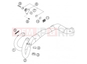 KTM 625 SXC (9775D5) [US] 2004 EXHAUST SYSTEM