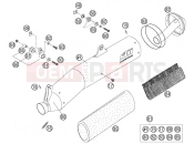 KTM 625 SXC (8703D9) [EU] 2004 MAIN SILENCER