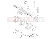 KTM 625 SXC (8703D9) [EU] 2004 REAR WHEEL