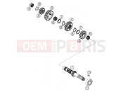 KTM 625 SXC (8703D9) [EU] 2004 TRANSMISSION I - MAIN SHAFT