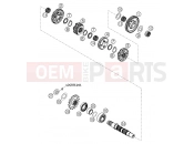 KTM 625 SXC (8703D9) [EU] 2004 TRANSMISSION II - COUNTERSHAFT