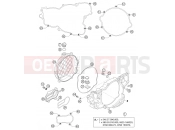 KTM 300 EXC (7403D0) [EU] 2004 CLUTCH COVER
