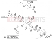KTM 85 SX (6001D8) [EU] 2004 CRANKSHAFT, PISTON