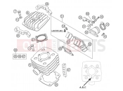 KTM 50 MINI ADVENTURE (6001D5) [EU] 2004 CYLINDER, CYLINDER HEAD