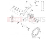 KTM 250 EXC RACING (8103F3) [EU] 2006 FRONT WHEEL