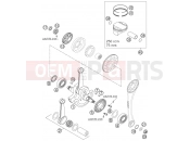 KTM 250 EXC RACING (8103F3) [EU] 2006 CRANKSHAFT, PISTON