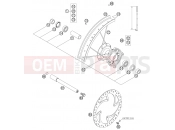 KTM 85 SX         17/14 (6001F8) [EU] 2006 FRONT WHEEL