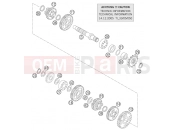 KTM 85 SX         17/14 (6001F8) [EU] 2006 TRANSMISSION II - COUNTERSHAFT