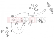 KTM 125 EXC (7103E0) [EU] 2005 EXHAUST SYSTEM