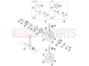 KTM 125 EXC (7103E0) [EU] 2005 CRANKSHAFT, PISTON