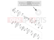 KTM 125 EXC (7103E0) [EU] 2005 TRANSMISSION II - COUNTERSHAFT