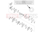 KTM 125 SXS (6100E1) [EU] 2005 TRANSMISSION II - COUNTERSHAFT