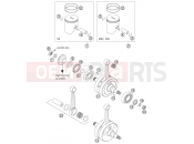 KTM 250 SX (6301E0) [EU] 2005 CRANKSHAFT, PISTON