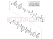 KTM 85 SX          17/14 (6001E8) [EU] 2005 TRANSMISSION II - COUNTERSHAFT