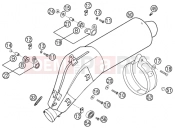 KTM 640 LC4-E ROT (972626) [EU] 2002 EXHAUST SYSTEM