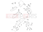 KTM 640 LC4-E ROT (972626) [EU] 2002 MASK, FENDERS